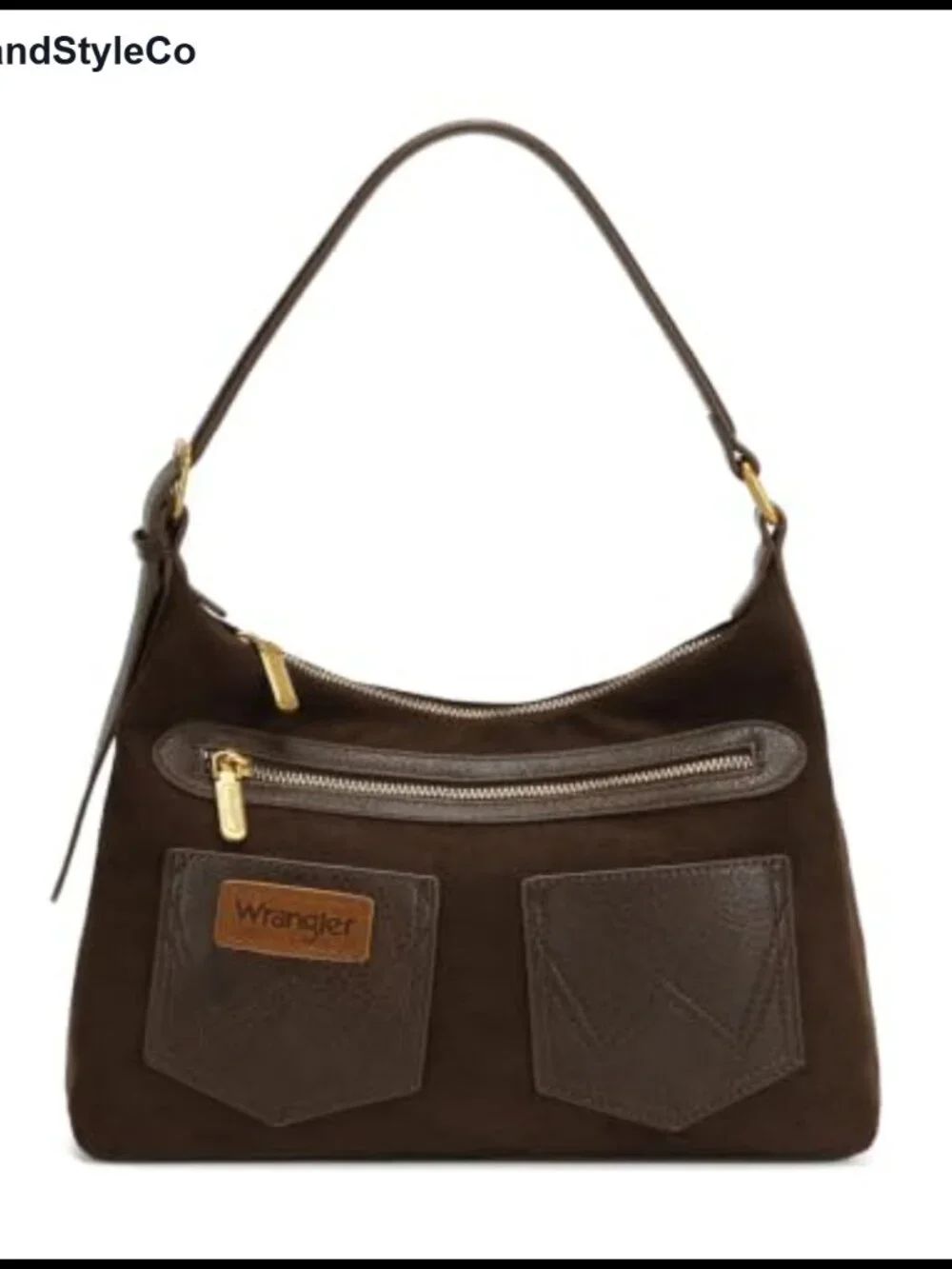 Faux Suede Hobo Shoulder Bag Slouchy Crossbody Purse Women